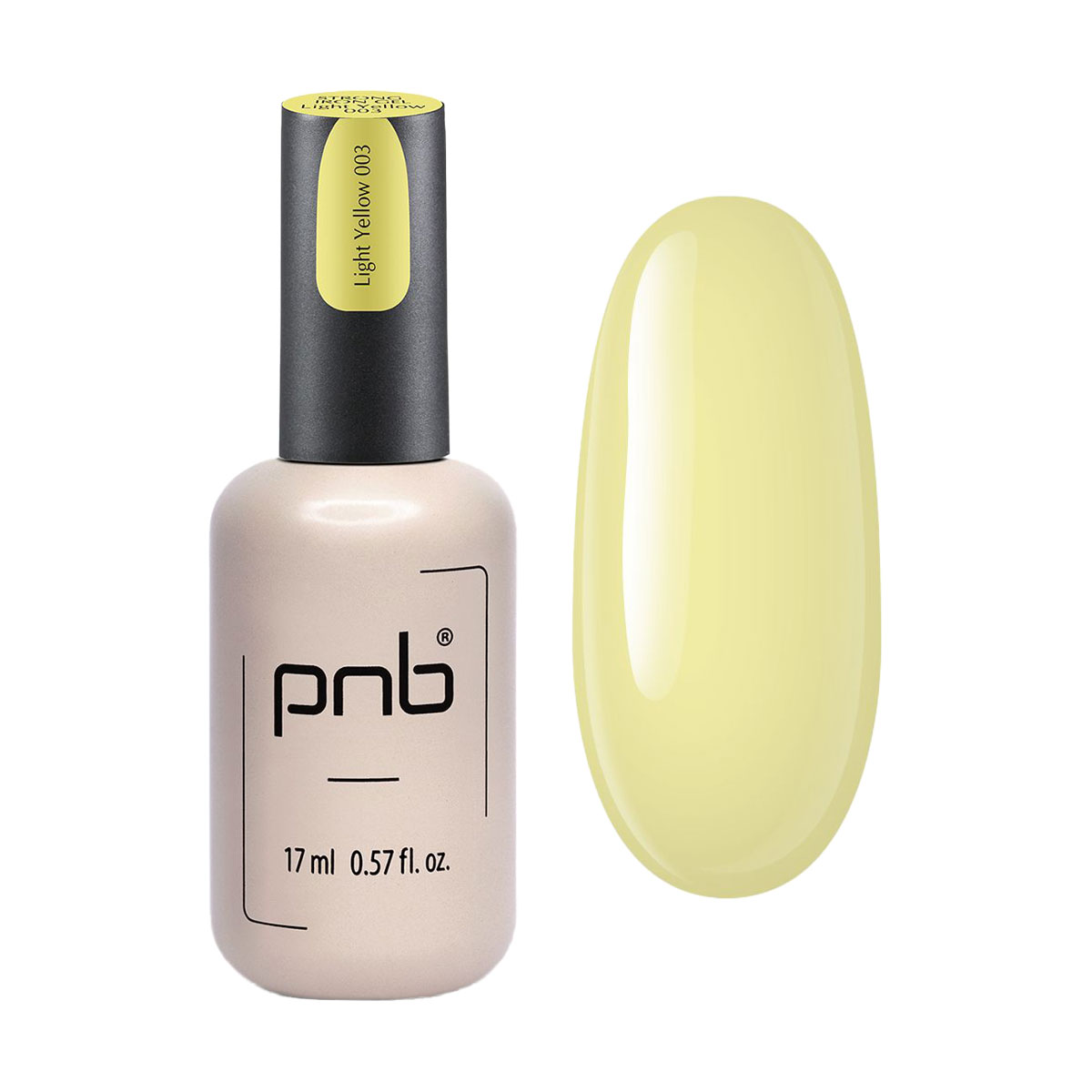 Гель для моделювання нігтів PNB Strong Iron Gel 003 Light Yellow, 17 мл