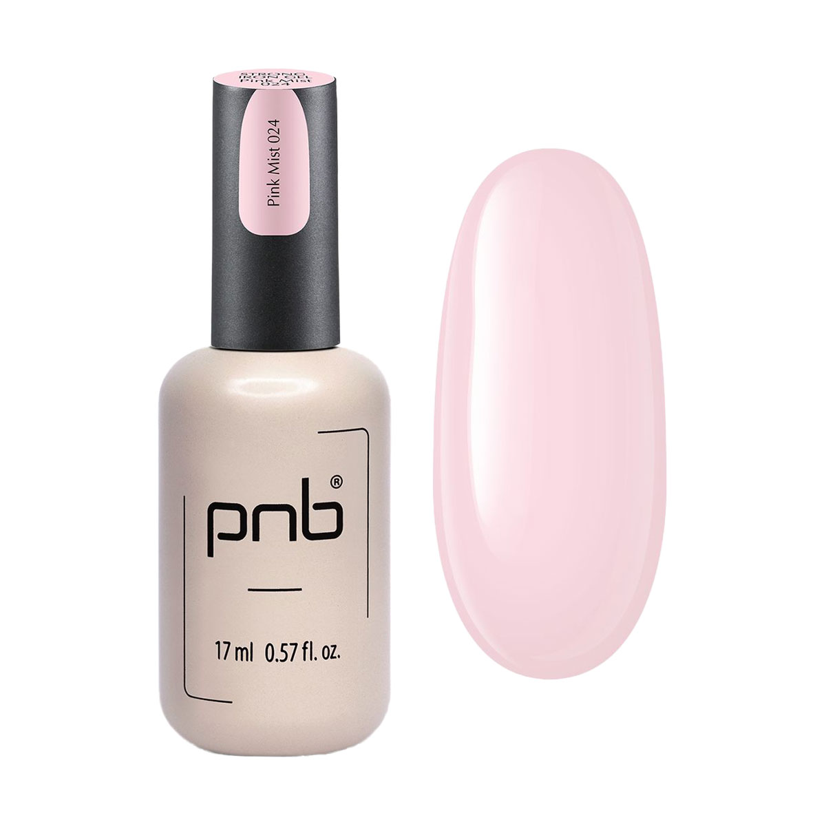 Гель для моделювання нігтів PNB Strong Iron Gel 024 Pink Mist, 17 мл